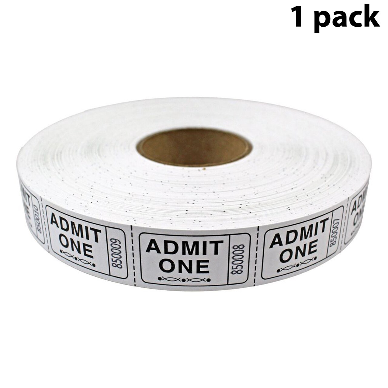 Tacticai 2000 Admit One Raffle Tickets – Single Roll, Consecutively Numbered – Perfect for Events, Entry, Fundraisers & Prizes – Available in 8 Colors